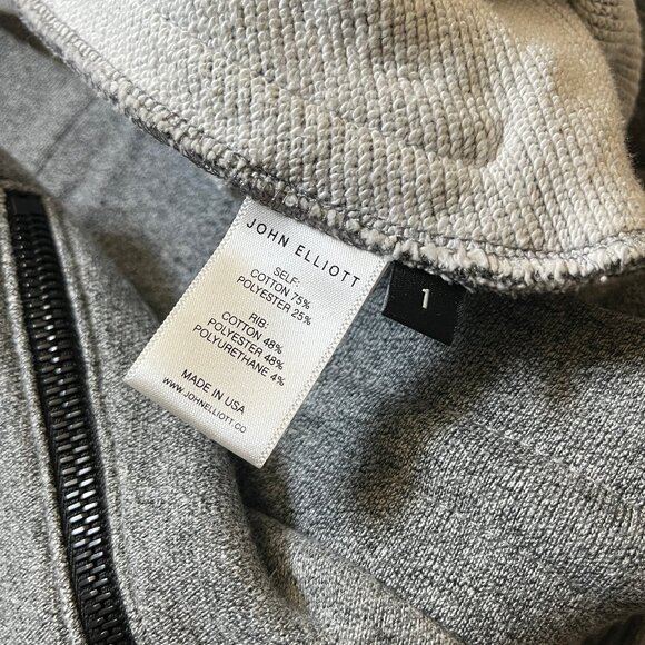 John Elliott Escobar Slim Taper Jogger Sweatpants - Men's Size 1 / Small - Gray - Picture 6 of 8